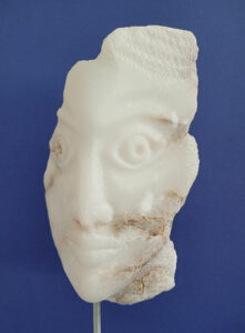 sculpture visage marbre